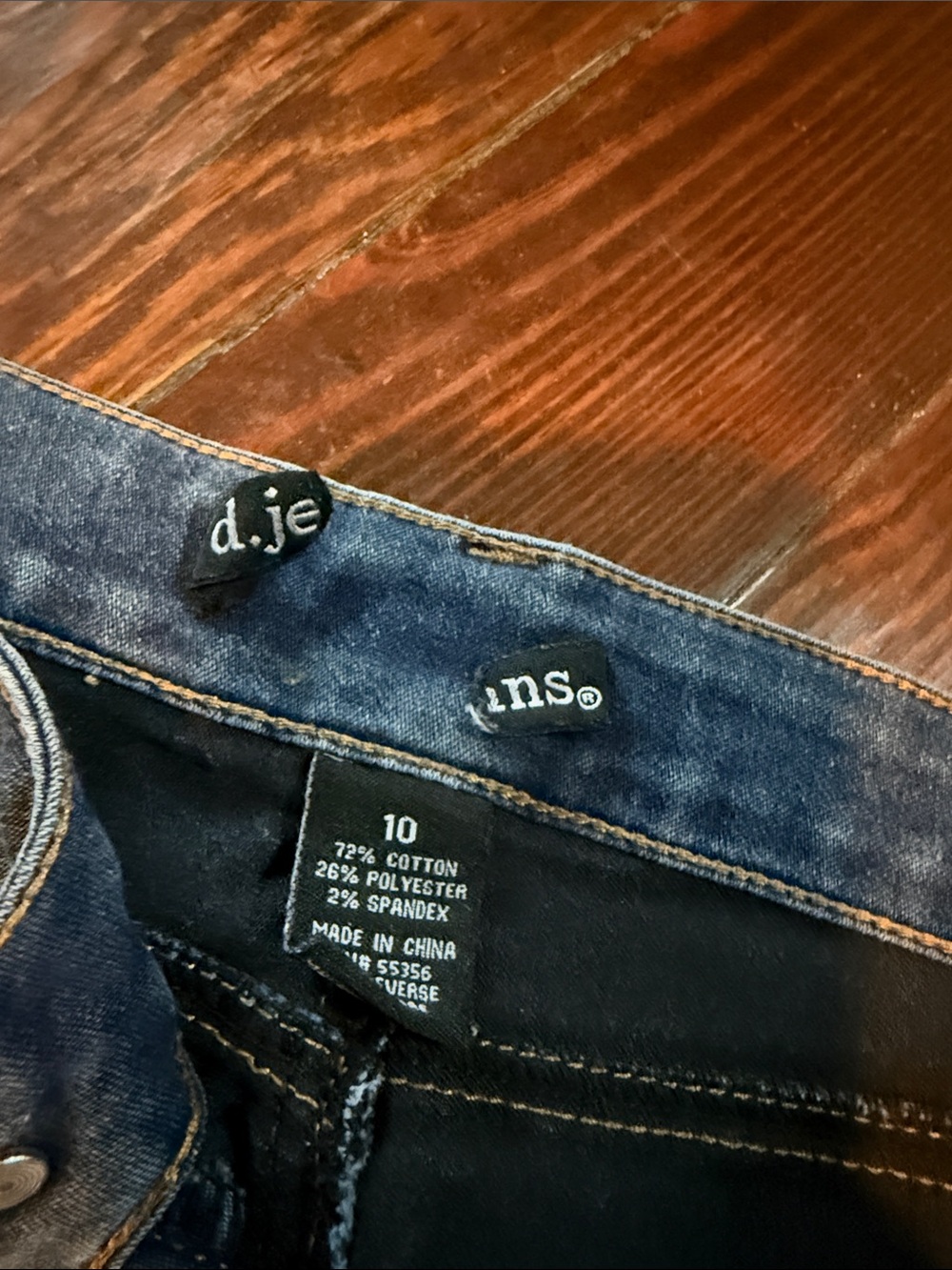d. jeans Dark Blue Skinny Women's Jeans - Picture 2 of 3